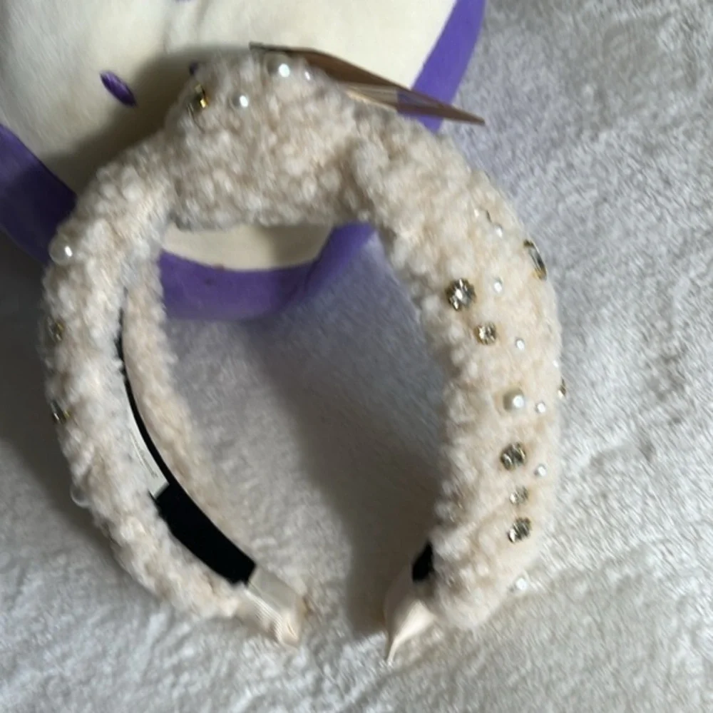 New Simply Southern‎ Hairband Sherpa Cream Color